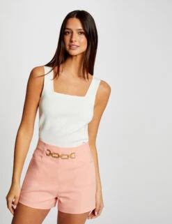 Short City Droit Avec Ornement Rose Moyen Femme 9 Short City Droit Avec Ornement Rose Moyen Femme -Tenue Legere Boutique short city droit avec ornement rose moyen femme vue5 32536300938120514