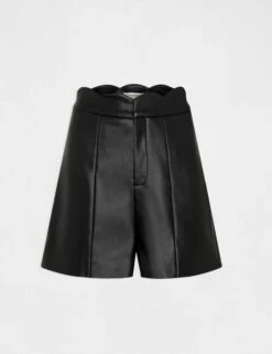 Short Droit Simili Cuir Noir Femme 10 Short Droit Simili Cuir Noir Femme -Tenue Legere Boutique short droit simili cuir noir femme vue3 32536300936580100