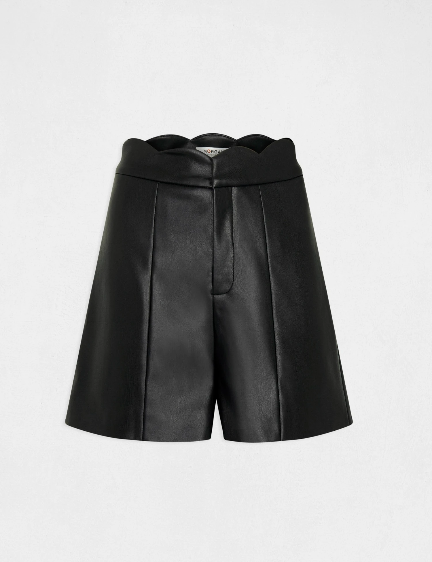 Short Droit Simili Cuir Noir Femme 6 Short Droit Simili Cuir Noir Femme – Image 4