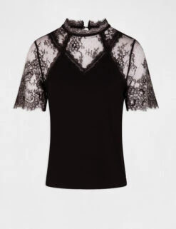 T-shirt à Manches Courtes Noir Femme -Tenue Legere Boutique t shirt a manches courtes noir femme vue3 32536300939100100