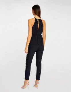 T-shirt Col En V Sans Manches Marine Femme -Tenue Legere Boutique t shirt col en v sans manches marine femme vue2 32536300939480301