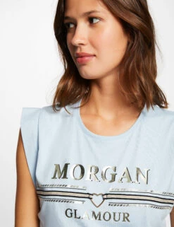 T-shirt Manches Courtes à Inscription Ciel Femme -Tenue Legere Boutique t shirt manches courtes a inscription ciel femme vue4 32536300883890302