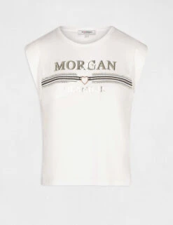 T-shirt Manches Courtes à Inscription Ecru Femme 10 T-shirt Manches Courtes à Inscription Ecru Femme -Tenue Legere Boutique t shirt manches courtes a inscription ecru femme vue3 32536300883890201