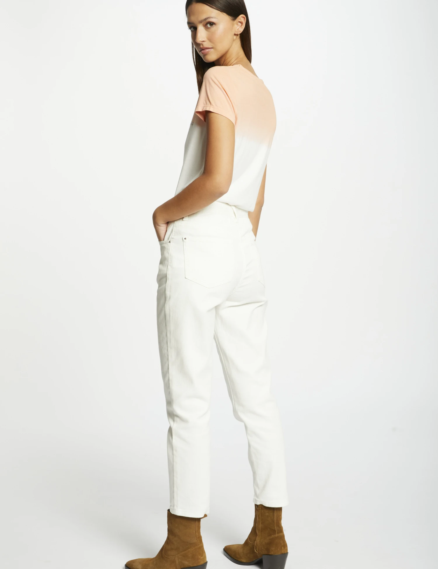 T-shirt Manches Courtes à Inscription Multico Femme 4 T-shirt Manches Courtes à Inscription Multico Femme – Image 2