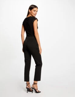 Tenue Legere Boutique -Tenue Legere Boutique t shirt manches courtes avec noeud noir femme vue2 32536300954640100