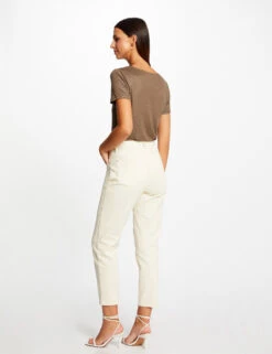 T-shirt Manches Courtes Fils Métallisés Vert Moyen Femme -Tenue Legere Boutique t shirt manches courtes fils metallises vert moyen femme vue2 32536300949210608