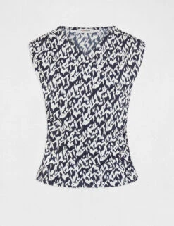 T-shirt Manches Courtes Imprimé Abstrait Multico Femme -Tenue Legere Boutique t shirt manches courtes imprime abstrait multico femme vue3 32536300965060900