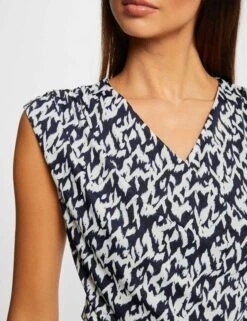 T-shirt Manches Courtes Imprimé Abstrait Multico Femme -Tenue Legere Boutique t shirt manches courtes imprime abstrait multico femme vue4 32536300965060900