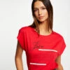 T-shirt Manches Courtes Rouge Femme -Tenue Legere Boutique t shirt manches courtes rouge femme vue1 32536300930270500